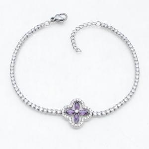Stainless Steel Stone Bracelet - KB215127-KD