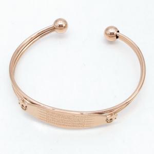 Stainless Steel Rose Gold-plating Bangle - KB215152-ZY