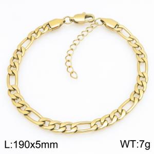 Fashionable jewelry stainless steel NK chain bracelet suitable for daily wear - KB215210-KGM