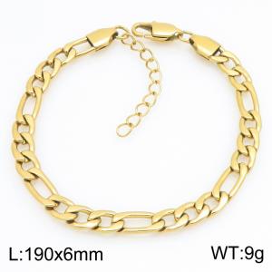 Fashionable jewelry stainless steel NK chain bracelet suitable for daily wear - KB215212-KGM