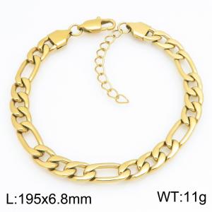 Fashionable jewelry stainless steel NK chain bracelet suitable for daily wear - KB215214-KGM