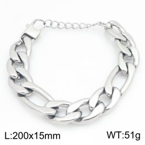 Fashionable jewelry stainless steel NK chain bracelet suitable for daily wear - KB215227-KGM