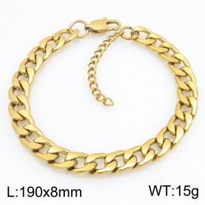 Fashionable jewelry stainless steel NK chain bracelet suitable for daily wear - KB215244-ZJZL