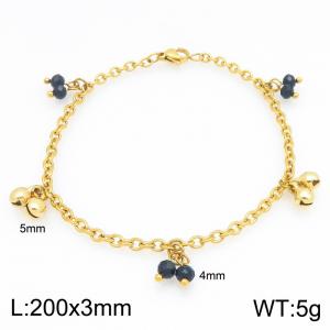 Stainless Steel Gold-plating Bracelet - KB215324-Z