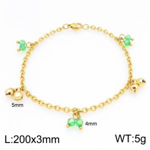 Stainless Steel Gold-plating Bracelet - KB215328-Z