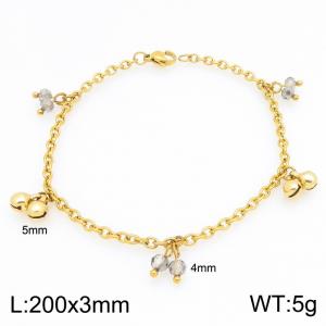 Stainless Steel Gold-plating Bracelet - KB215338-Z