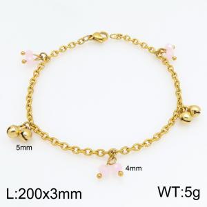 Stainless Steel Gold-plating Bracelet - KB215342-Z