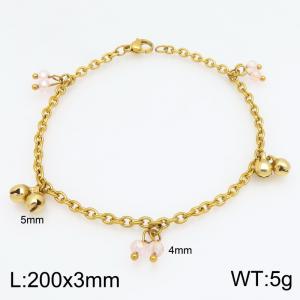 Stainless Steel Gold-plating Bracelet - KB215346-Z