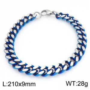 Stainless Steel Blue-plating Bracelet - KB215672-CQ