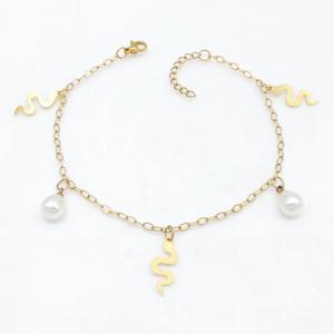 Stainless Steel Gold-plating Bracelet - KB215762-NJ