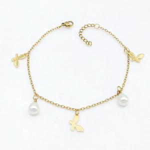Stainless Steel Gold-plating Bracelet - KB215771-NJ