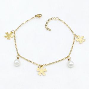 Stainless Steel Gold-plating Bracelet - KB215777-NJ