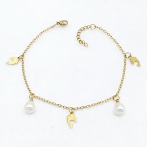 Stainless Steel Gold-plating Bracelet - KB215782-NJ