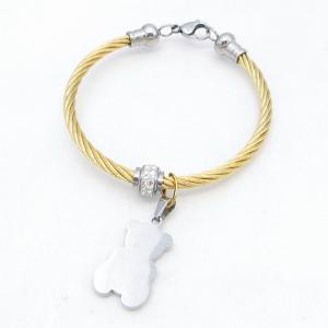 Stainless Steel Wire Bangle - KB215883-QY