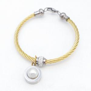 Stainless Steel Wire Bangle - KB215888-QY