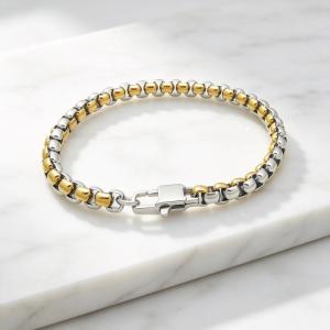 Men's stainless steel bracelet fashionable jewelry suitable for daily wear - KB215900-KFC