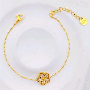 Stainless Steel Stone Bracelet - KB215917-SXSJ