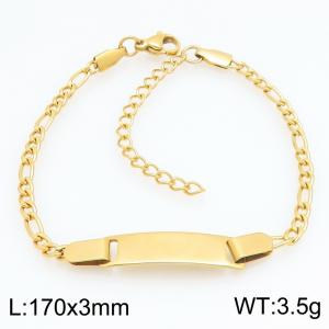 Stainless Steel Gold-plating Bracelet - KB215961-CQ