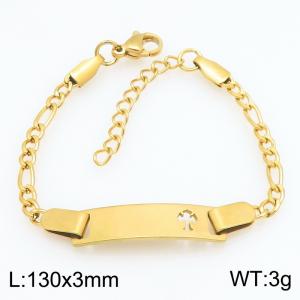 Stainless Steel Gold-plating Bracelet - KB215966-CQ