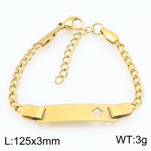 Stainless Steel Gold-plating Bracelet - KB215967-CQ
