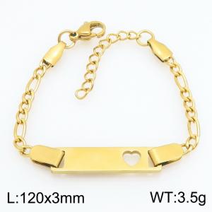 Stainless Steel Gold-plating Bracelet - KB215968-CQ