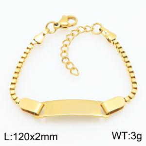 Stainless Steel Gold-plating Bracelet - KB215973-CQ