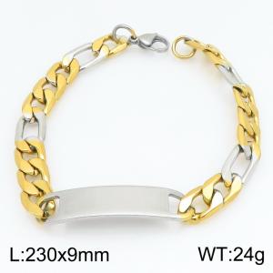 Stainless Steel Gold-plating Bracelet - KB216002-CQ