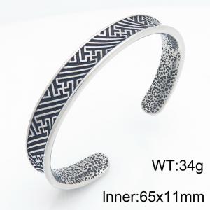 Stainless Steel Bangle - KB216112-LU