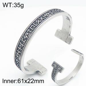 Stainless Steel Bangle - KB216118-LU