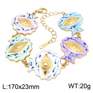Stainless Steel Gold-plating Bracelet - KB216689-SP
