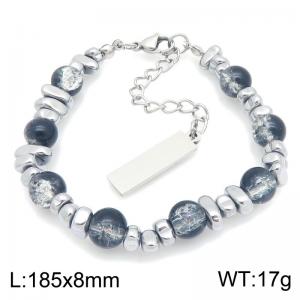 Stainless Steel Stone Bracelet - KB216738-TSC