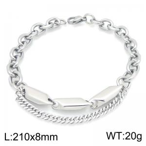 Stainless Steel Bracelet(Men) - KB216746-TSC