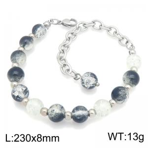 Stainless Steel Stone Bracelet - KB216762-TSC