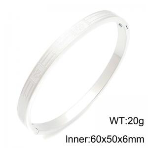 Stainless Steel Bangle - KB216873-TSC