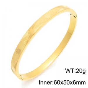 Stainless Steel Gold-plating Bangle - KB216900-TSC
