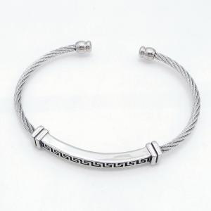 Stainless Steel Wire Bangle - KB217731-HB