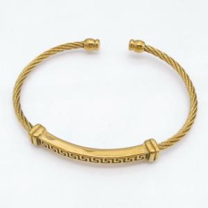 Stainless Steel Wire Bangle - KB217732-HB