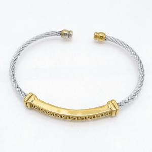 Stainless Steel Wire Bangle - KB217735-HB