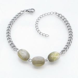 Stainless Steel Stone Bracelet - KB217868-TJG