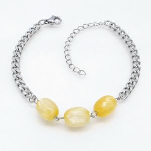 Stainless Steel Stone Bracelet - KB217870-TJG