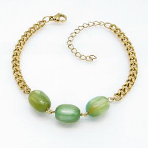 Stainless Steel Stone Bracelet - KB217871-TJG