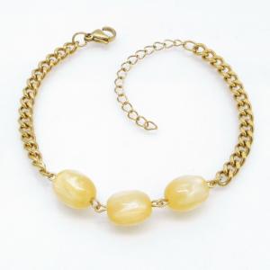 Stainless Steel Stone Bracelet - KB217872-TJG