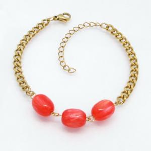 Stainless Steel Stone Bracelet - KB217873-TJG