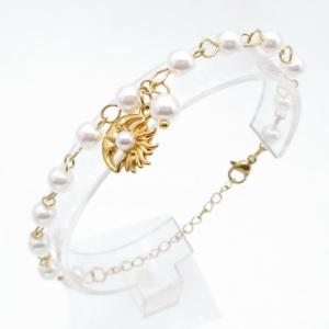Stainless Steel Gold-plating Bracelet - KB217885-TJG