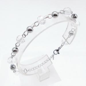 Stainless Steel Stone Bracelet - KB217901-TJG