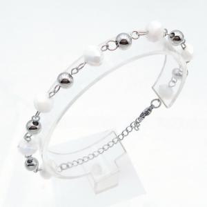 Stainless Steel Stone Bracelet - KB217903-TJG