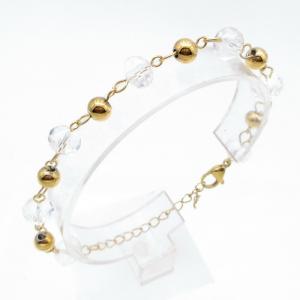 Stainless Steel Stone Bracelet - KB217910-TJG