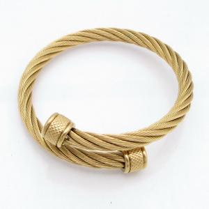 Stainless Steel Wire Bangle - KB217916-XY