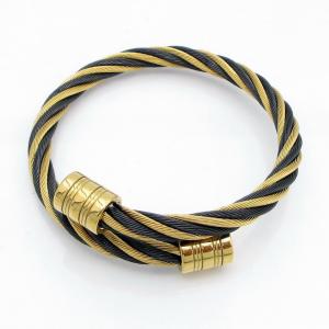 Stainless Steel Wire Bangle - KB217919-XY