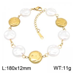 Stainless Steel Gold-plating Bracelet - KB217939-SP